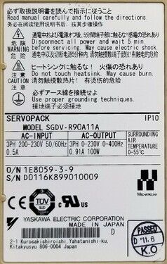 RS1A03AA0D7A4S01 三洋電機 動作保証 SGDV-R90A11A | Yaskawa AC Drives